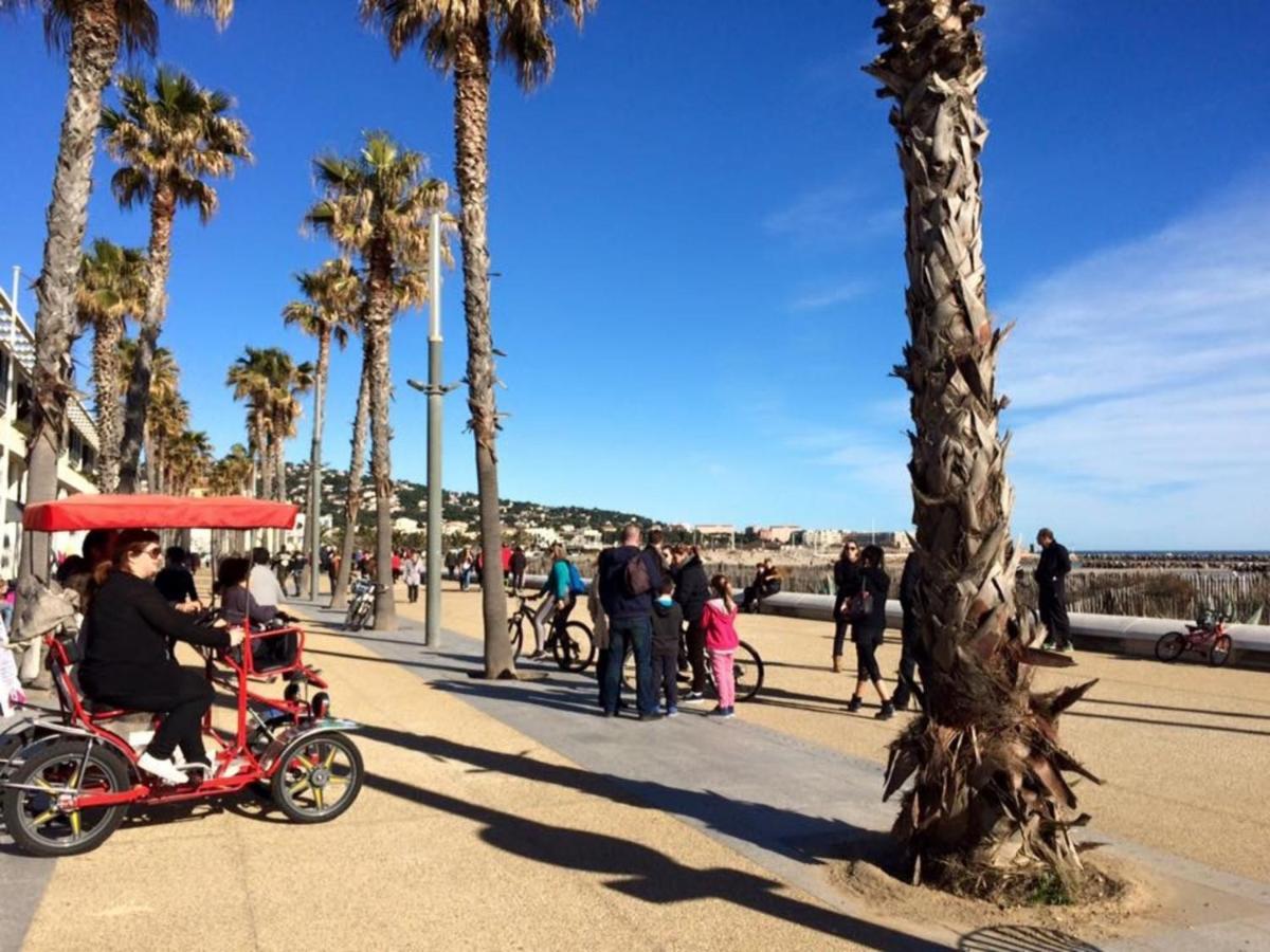 Confortable T2 A Sete Avec Vue Mer, Parking Et Wifi - Fr-1-338-111 エクステリア 写真
